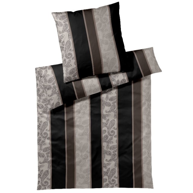 JOOP! Bettwäsche Paisley Stripes 4121 | black 09