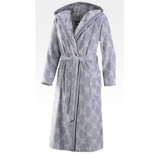 Bademantel JOOP! Damen Classic Velour 1646 | Silber 76