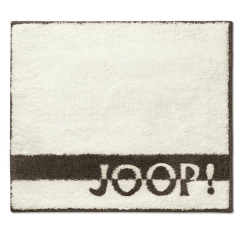JOOP! Badteppich Logo Stripes | Creme